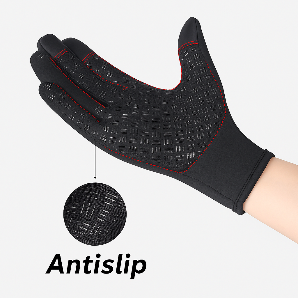 Waterafstotende Winter Handschoenen (Zwart)